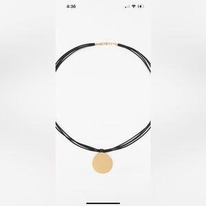 Leather cord necklace Zara